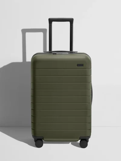 Sert Çift Fermuarlı Orta Boy Valiz