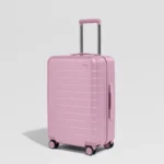 Sert Tek Fermuar Büyük El Valizi - Buzul Pembesi