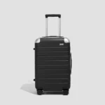 Aliminyum Kenarlı Orta Boy Valiz - Jet Siyahı