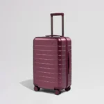 Sert Tek Fermuar Büyük El Valizi - Yakut Pus