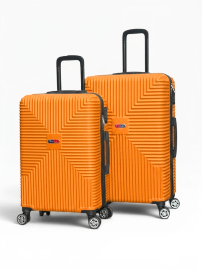Away Quell Model 2'li Orta Boy + Büyük Boy Turuncu Valiz Seti