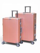 Away Alüminyum RoseGold 2'li Set (Orta + Büyük Boy) Valiz