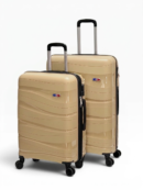 Away Dalgalı Model 2'li Orta Boy + Büyük Boy Gold Valiz Seti