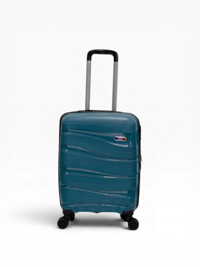 Away Dalgalı Model Kabin Boy Petrol Valiz