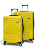 Away DC Model 2'li Orta Boy + Büyük Boy Sarı Valiz Seti