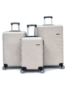Away DC Model 3'lü Kabin Boy + Orta Boy + Büyük Boy Taş Valiz Seti