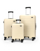 Away Prime Model 3'lü Kabin Boy + Orta Boy + Büyük Boy Krem Seti