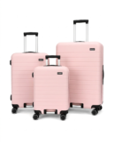 Away Prime Model 3'lü Kabin Boy + Orta Boy + Büyük Boy Toz Pembe Seti