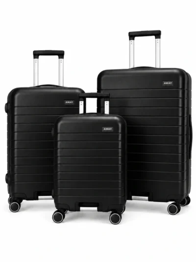 Away Prime Model 3’lü Kabin Boy + Orta Boy + Büyük Boy Siyah Seti