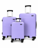 Away Prime Model 3'lü Kabin Boy + Orta Boy + Büyük Boy Lavanta Moru Seti