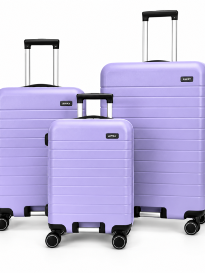 Away Prime Model 3'lü Kabin Boy + Orta Boy + Büyük Boy Lavanta Moru Seti
